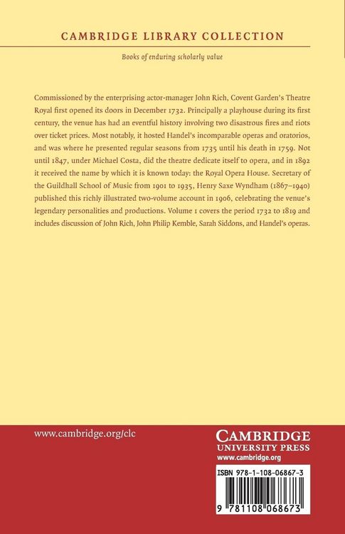 Produktbild: The Annals of Covent Garden Theatre from 1732 to 1897