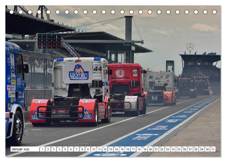 Produktbild: Abenteuer TRUCK RACING (Tischkalender 2026 DIN A5 quer), CALVENDO Monatskalender