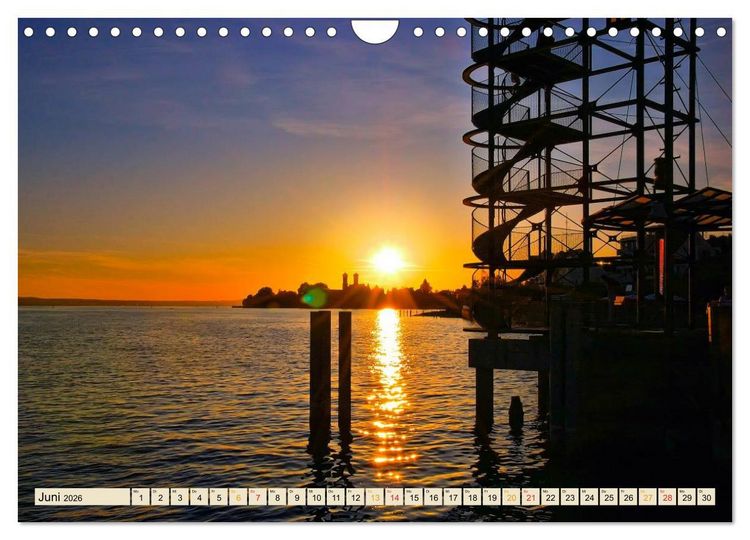Produktbild: Bodensee - "Die D&ouml;rfer sind wie ein Garten ..." (Rainer Maria Rilke) (Wandkalender 2026 DIN A4 quer), CALVENDO Monatskalender