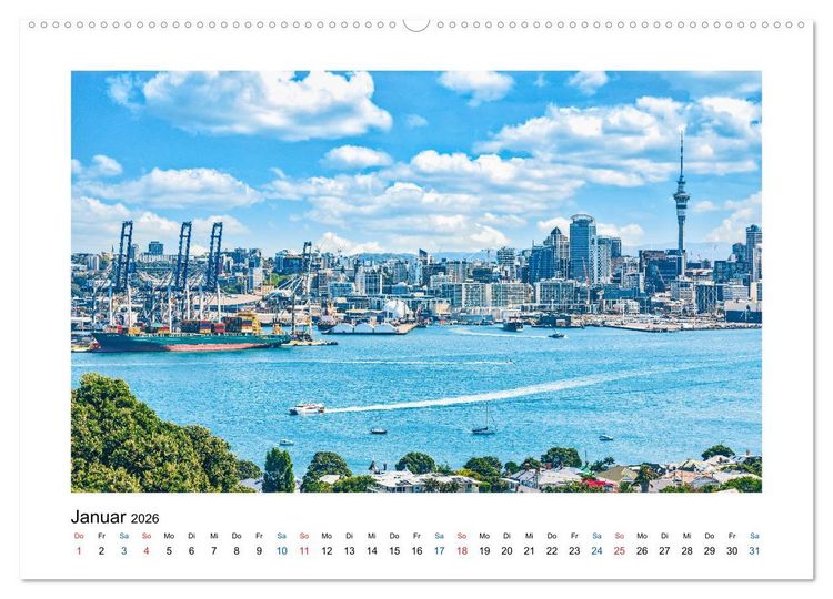 Produktbild: Neuseeland - Von Auckland nach Queenstown (hochwertiger Premium Wandkalender 2026 DIN A2 quer), Kunstdruck in Hochglanz