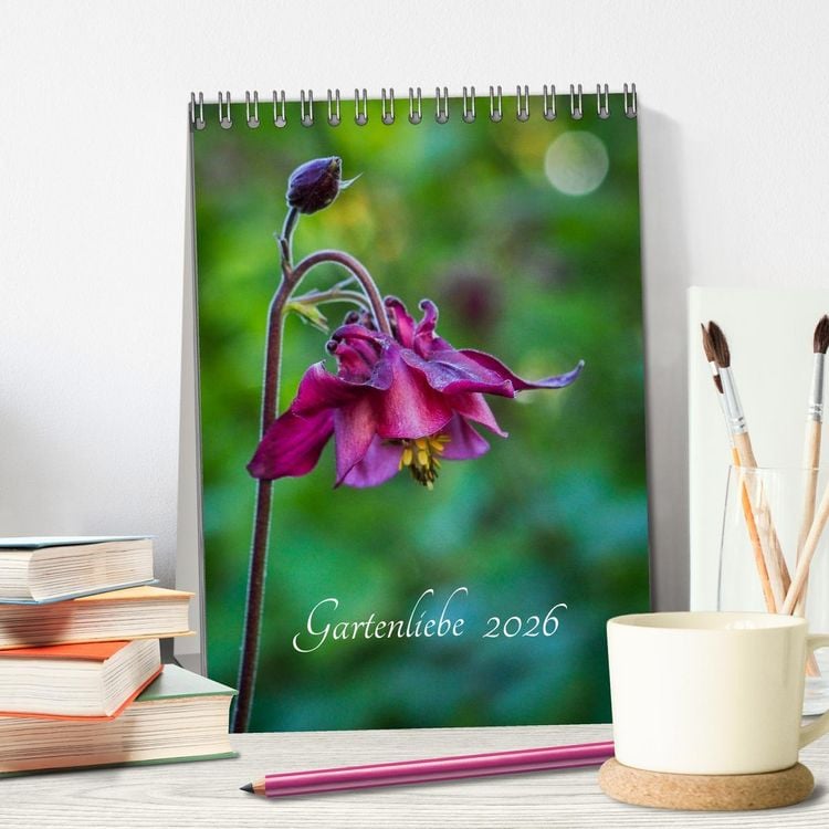 Produktbild: Gartenliebe (Tischkalender 2026 DIN A5 hoch), CALVENDO Monatskalender