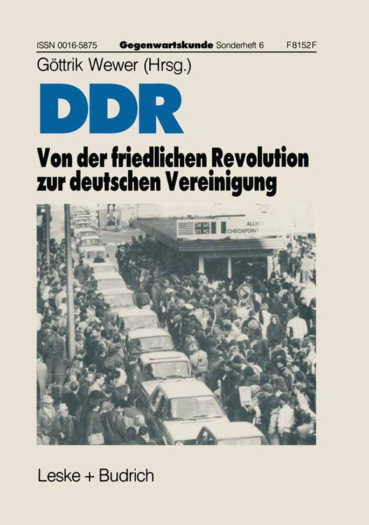 Produktbild: DDR &mdash; Von der friedlichen Revolution zur deutschen Vereinigung