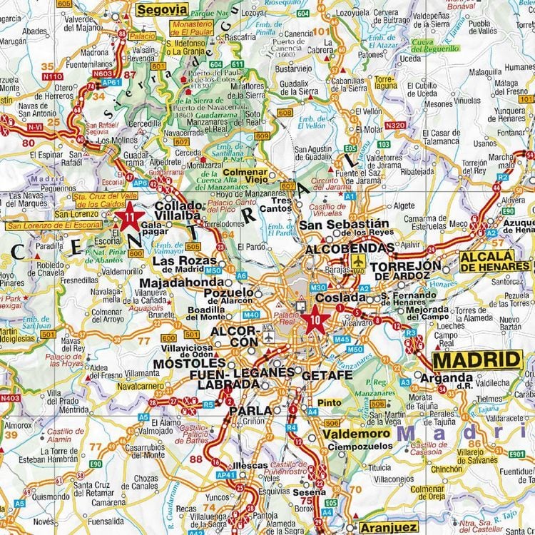 Produktbild: MARCO POLO Reisekarte Spanien, Portugal 1:1 Mio.