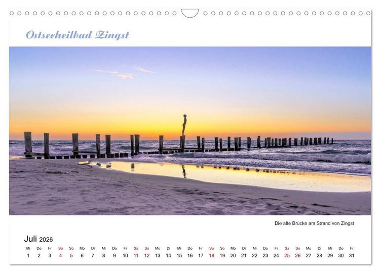 Produktbild: Panorama-Blick Fischland-Darss-Zingst (Wandkalender 2026 DIN A3 quer), CALVENDO Monatskalender