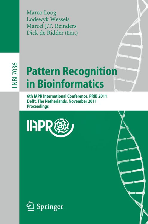 Produktbild: Pattern Recognition in Bioinformatics
