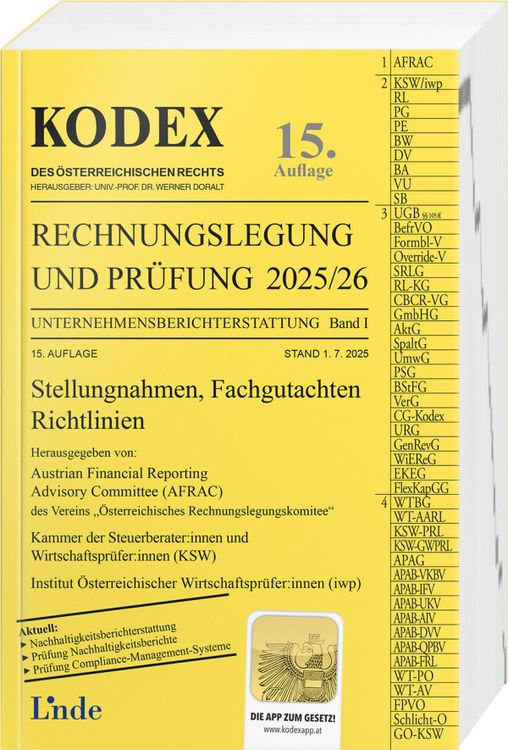 Produktbild: KODEX Rechnungslegung und Pr&uuml;fung 2025/26