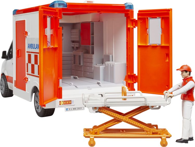 Produktbild: bruder 02676 MB Sprinter Ambulanz mit L+S Modul und Fahrer