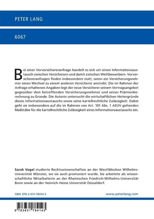 Produktbild: Die Vorversichereranfrage
