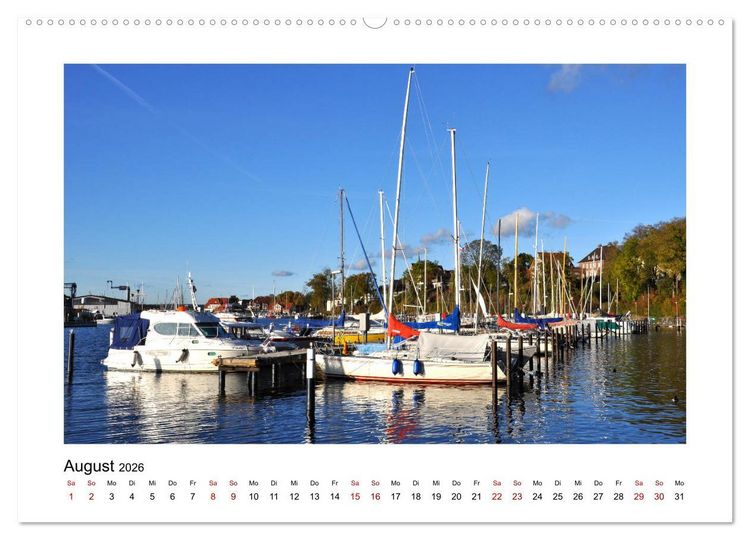 Produktbild: Neustadt in Holstein - Charmante Stadt am Meer (Wandkalender 2026 DIN A2 quer), CALVENDO Monatskalender