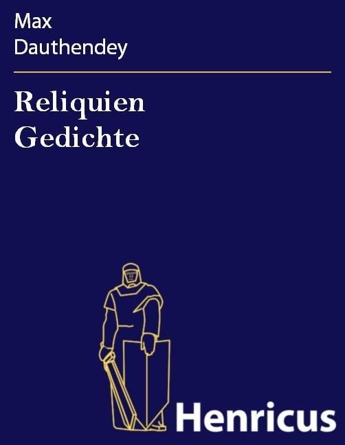 Produktbild: Reliquien Gedichte