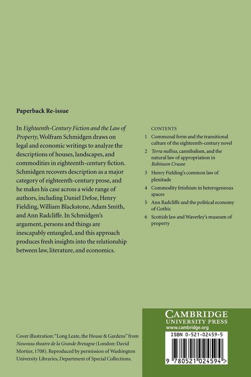 Produktbild: Eighteenth-Century Fiction and the Law of Property