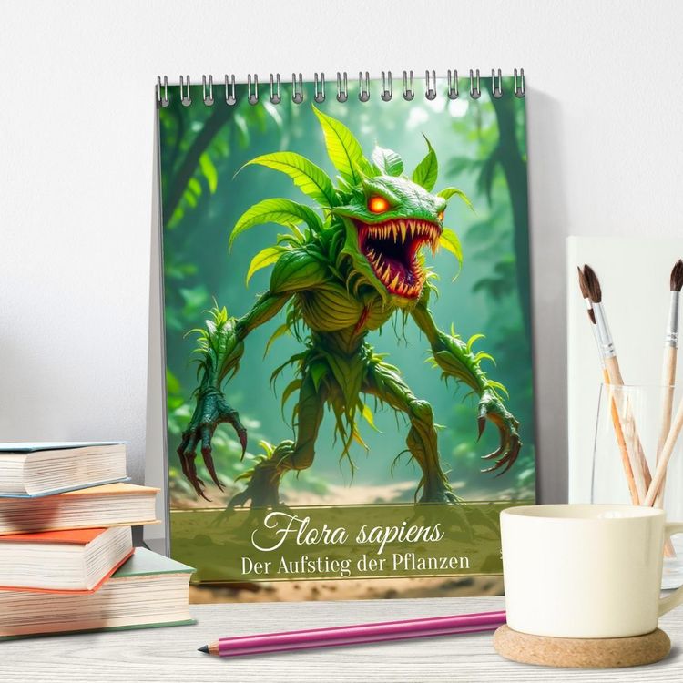 Produktbild: Flora sapiens - Der Aufstieg der Pflanzen (Tischkalender 2026 DIN A5 hoch), CALVENDO Monatskalender