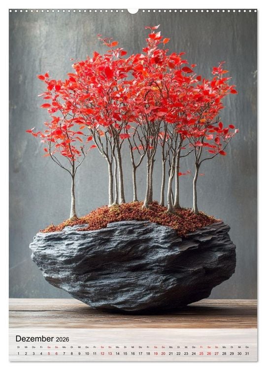 Produktbild: Die stille Kraft des Bonsai (Wandkalender 2026 DIN A2 hoch), CALVENDO Monatskalender
