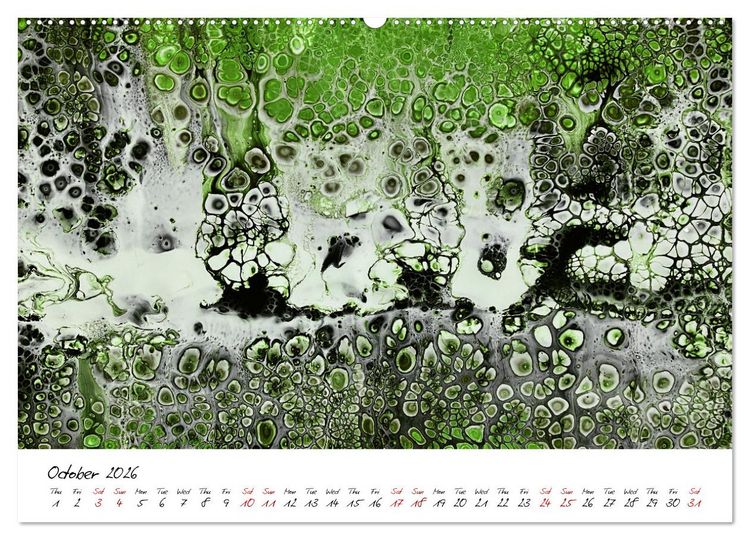 Produktbild: Your abstract colourful year (High Quality Premium Wall Calendar 2026 DIN A2 landscape),CALVENDO 12 Month Wall Calendar