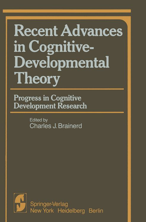 Produktbild: Recent Advances in Cognitive-Developmental Theory