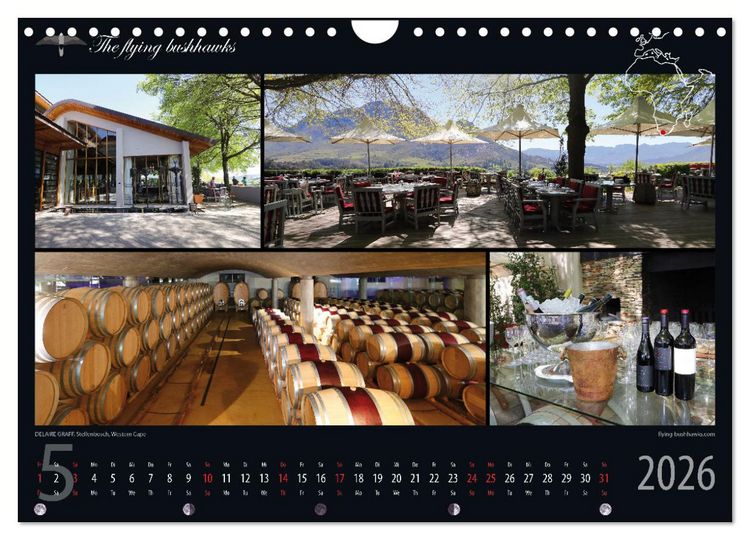 Produktbild: Wein & Architektur 2026 (Wandkalender 2026 DIN A4 quer), CALVENDO Monatskalender