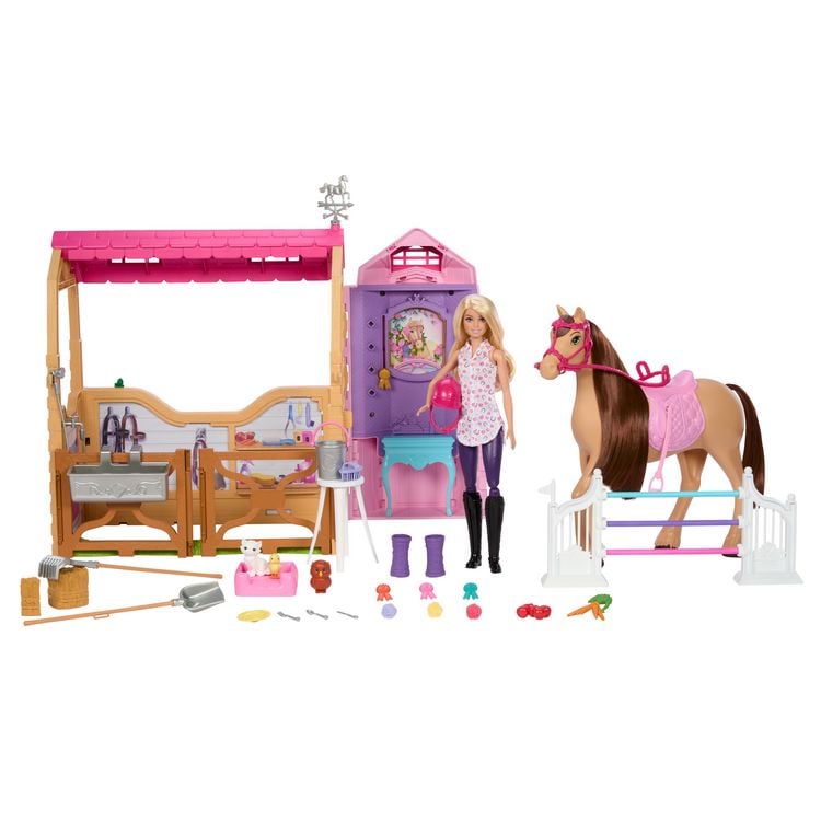 Produktbild: Barbie Mysteries: Das geheimnisvolle Pferdeabenteuer - Pferdestall-Spielset mit Puppe