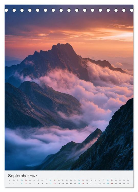 Produktbild: Alpenzauber (Tischkalender 2027 DIN A5 hoch), CALVENDO Monatskalender