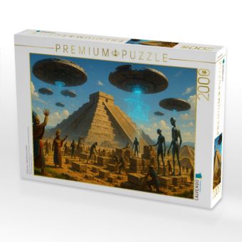 Produktbild: CALVENDO Puzzle Teotihuac&aacute;n - G&ouml;tterdrohnen am Werk | 2000 Teile Lege-Gr&ouml;&szlig;e 90x67cm Foto-Puzzle f&uuml;r gl&uuml;ckliche Stunden