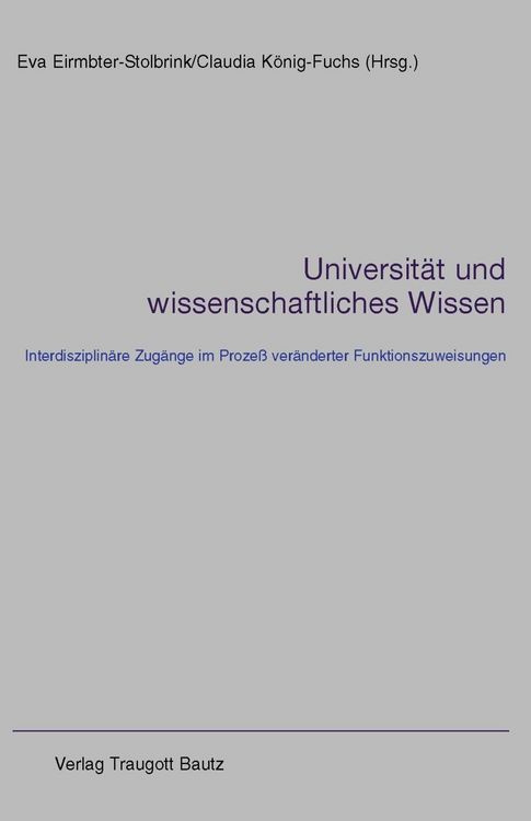 Produktbild: Universit&auml;t und wissenschaftliches Wissen