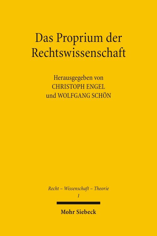 Produktbild: Das Proprium der Rechtswissenschaft