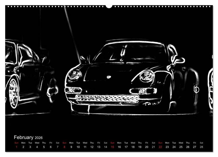 Produktbild: 911 Lines (High Quality Premium Wall Calendar 2026 DIN A2 landscape),CALVENDO 12 Month Wall Calendar