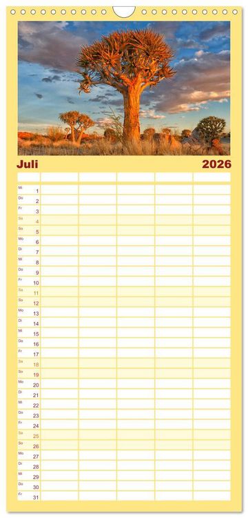 Produktbild: Familienplaner 2026 - S&uuml;dafrika Christian Heeb mit 5 Spalten (Wandkalender, 21 x 45 cm) CALVENDO