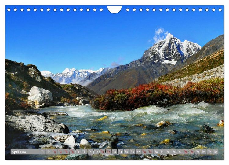 Produktbild: Himalayas high mountains adventure (Wall Calendar 2026 DIN A4 landscape), CALVENDO 12 Month Wall Calendar