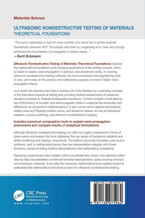 Produktbild: Ultrasonic Nondestructive Testing of Materials