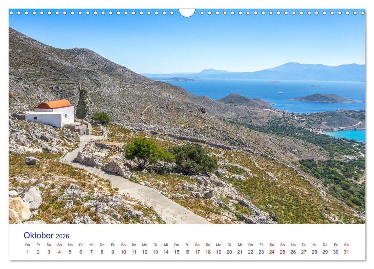 Produktbild: Insel Chalki (Wandkalender 2026 DIN A3 quer), CALVENDO Monatskalender