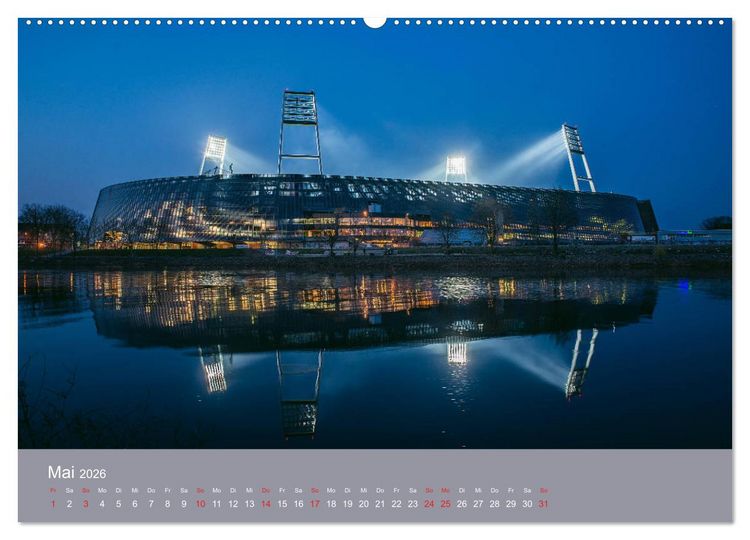 Produktbild: Nachts in Bremen (Wandkalender 2026 DIN A2 quer), CALVENDO Monatskalender