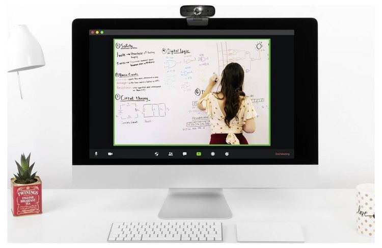 Produktbild: LogiLink UA0378 Full HD-Webcam Klemm-Halterung, Mikrofon