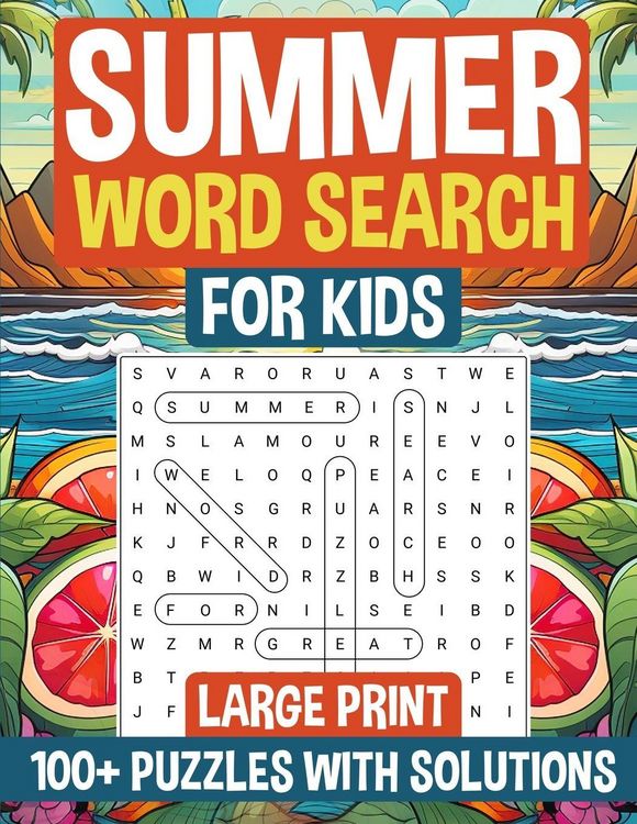 Produktbild: Summer Word Search for Kids Large Print