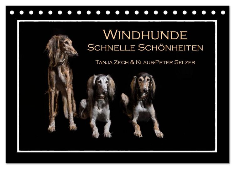 Produktbild: Windhunde - Schnelle Sch&ouml;nheiten (Tischkalender 2026 DIN A5 quer), CALVENDO Monatskalender