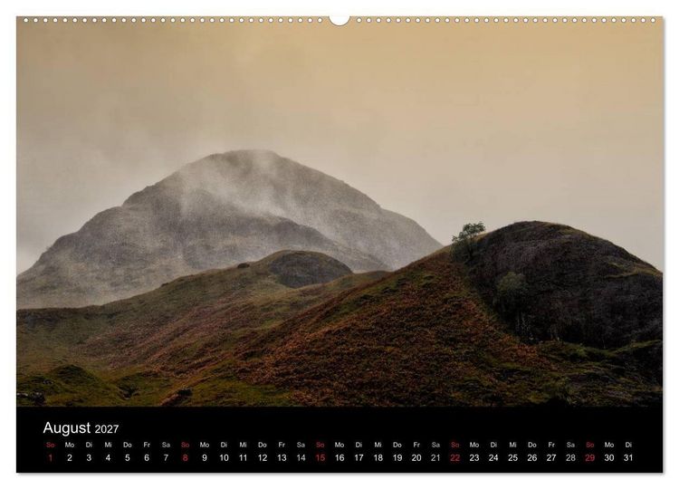 Produktbild: Schottland Landschaften (Wandkalender 2027 DIN A2 quer), CALVENDO Monatskalender