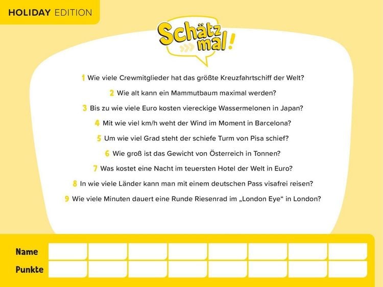 Produktbild: Sch&auml;tz mal! Holiday Edition