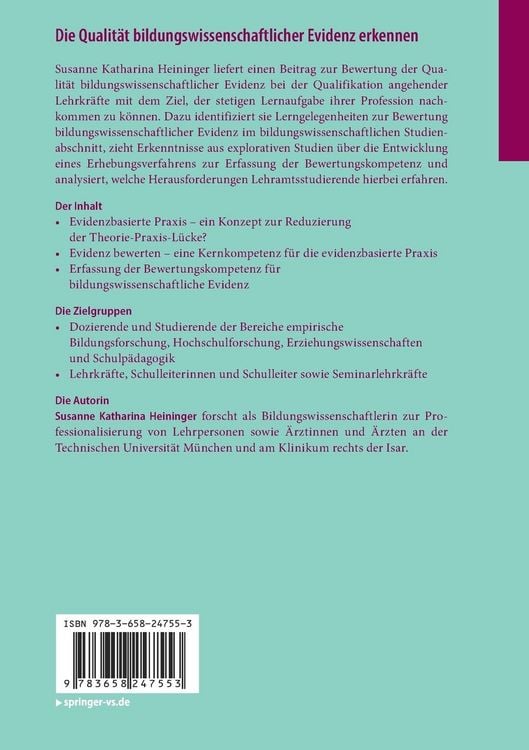 Produktbild: Die Qualit&auml;t bildungswissenschaftlicher Evidenz erkennen