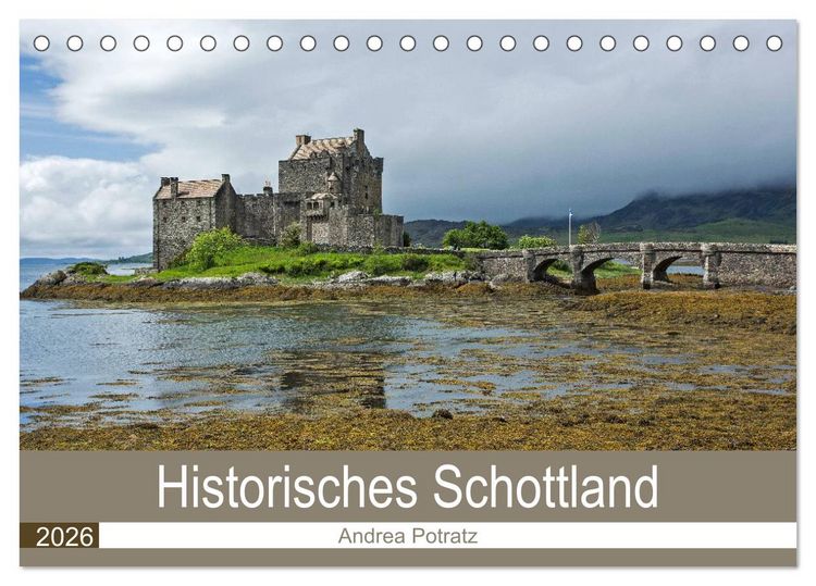 Produktbild: Historisches Schottland (Tischkalender 2026 DIN A5 quer), CALVENDO Monatskalender