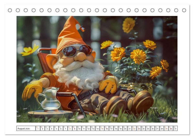 Produktbild: Auf den Spuren der Zwerge (Tischkalender 2026 DIN A5 quer), CALVENDO Monatskalender
