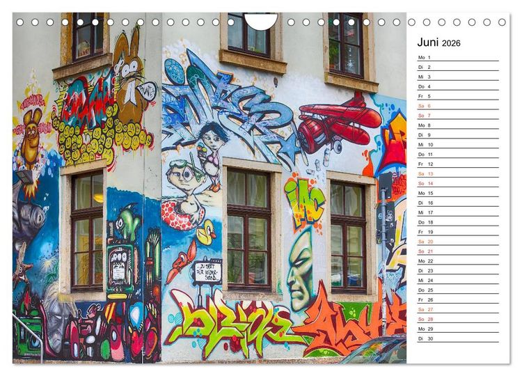Produktbild: Graffiti (Wandkalender 2026 DIN A4 quer), CALVENDO Monatskalender