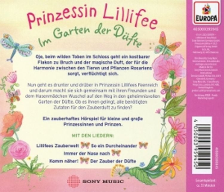 Produktbild: CD H&ouml;rspiel: Prinzessin Lillifee - Im Garten der D&uuml;fte