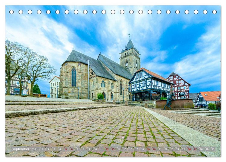 Produktbild: Ein Blick auf Wolfhagen (Tischkalender 2026 DIN A5 quer), CALVENDO Monatskalender