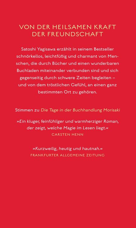Produktbild: Die Abende in der Buchhandlung Morisaki &minus; Roman (B&uuml;cherliebe in Tokio 2)