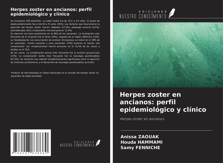 Produktbild: Herpes zoster en ancianos: perfil epidemiol&oacute;gico y cl&iacute;nico