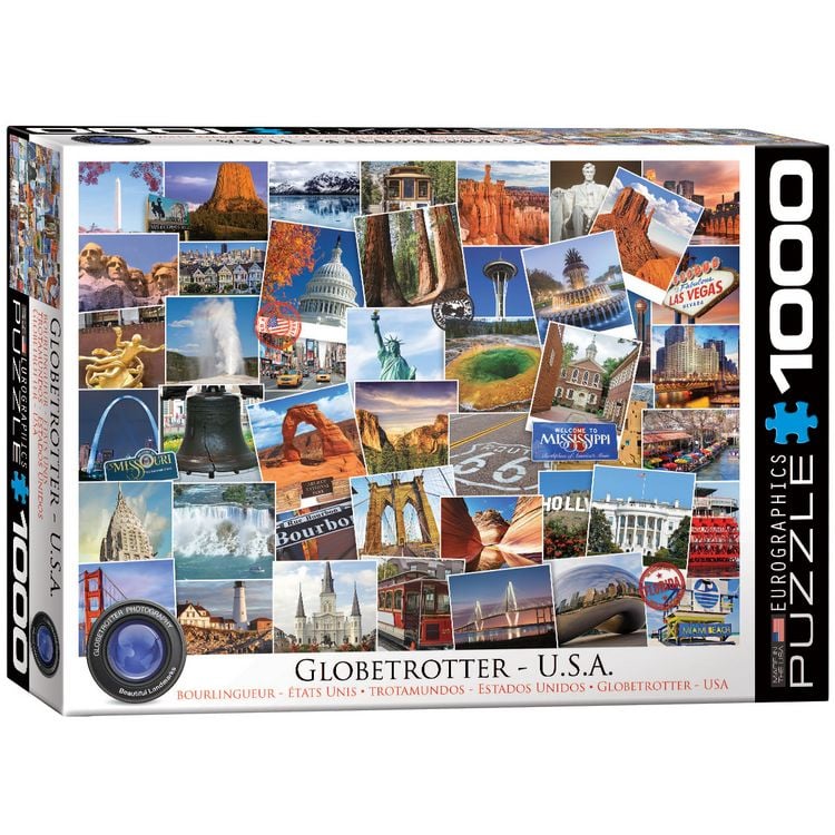 Produktbild: Puzzle 1000 Teile - Globetrotter Collection: US