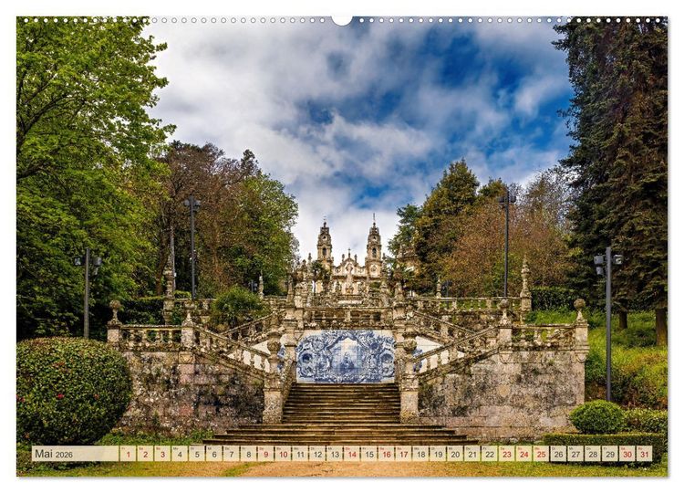 Produktbild: Von Porto bis an die Algarve (Wandkalender 2026 DIN A2 quer), CALVENDO Monatskalender