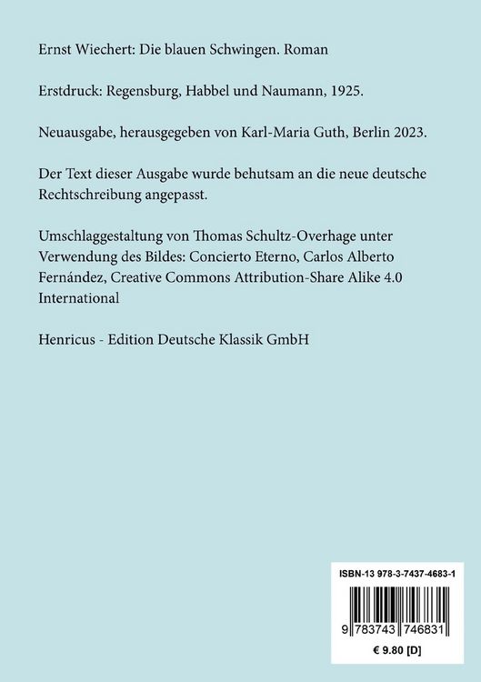 Produktbild: Die blauen Schwingen