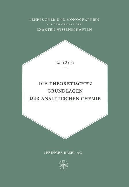 Produktbild: Die theoretischen Grundlagen der analytischen Chemie