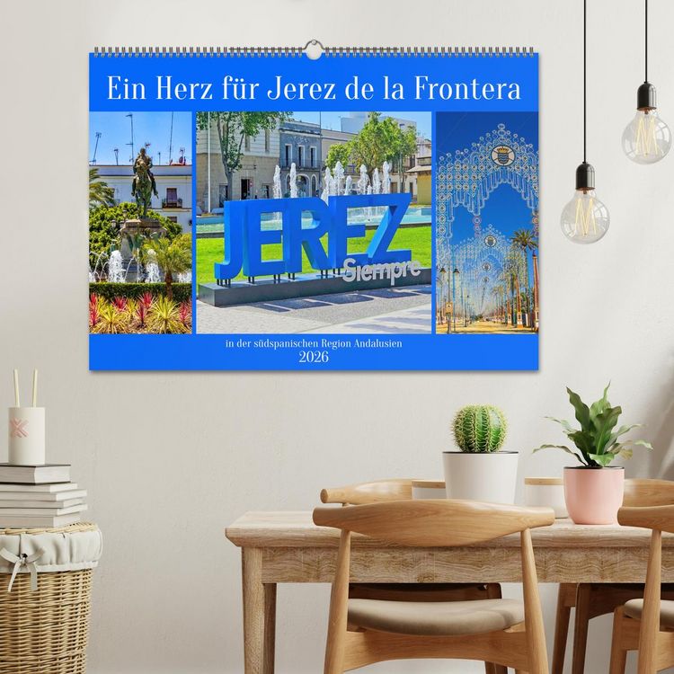 Produktbild: Ein Herz f&uuml;r Jerez de la Frontera (Wandkalender 2026 DIN A2 quer), CALVENDO Monatskalender