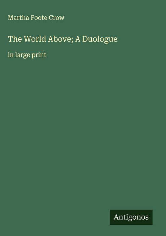 Produktbild: The World Above; A Duologue